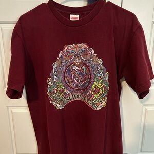 Supreme Burgundy Medusa Tee